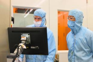 Researchers working at the Scottish Microelectronics Centre